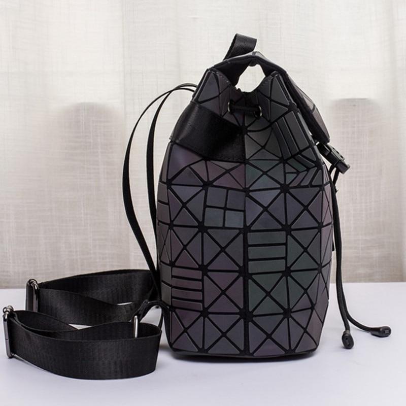 Skanto | Luminous Geometrisk Ryggsekk Dame Veske Ryggsekk