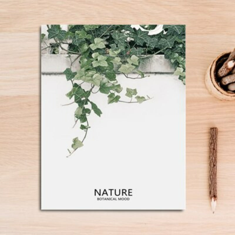 Nordisk natur, tropisk grønn blad - lerretbilde