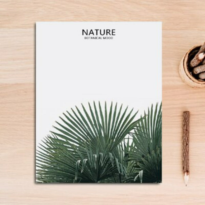 Nordisk natur, tropisk grønn blad - lerretbilde