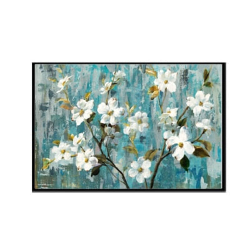 Apple White Flower Bilder - Lerret Veggkunst Maleri | Skanto