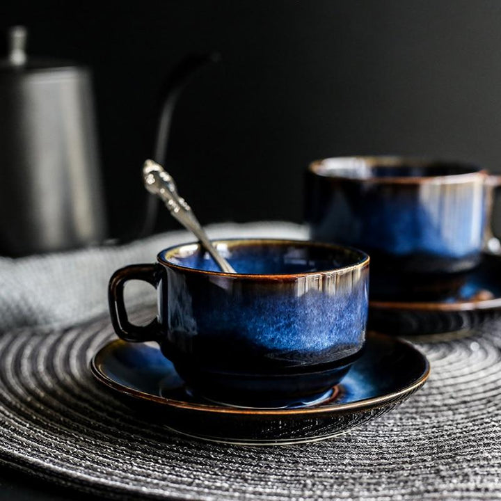 Cat Eye Blue Ceramic Mug | Skanto