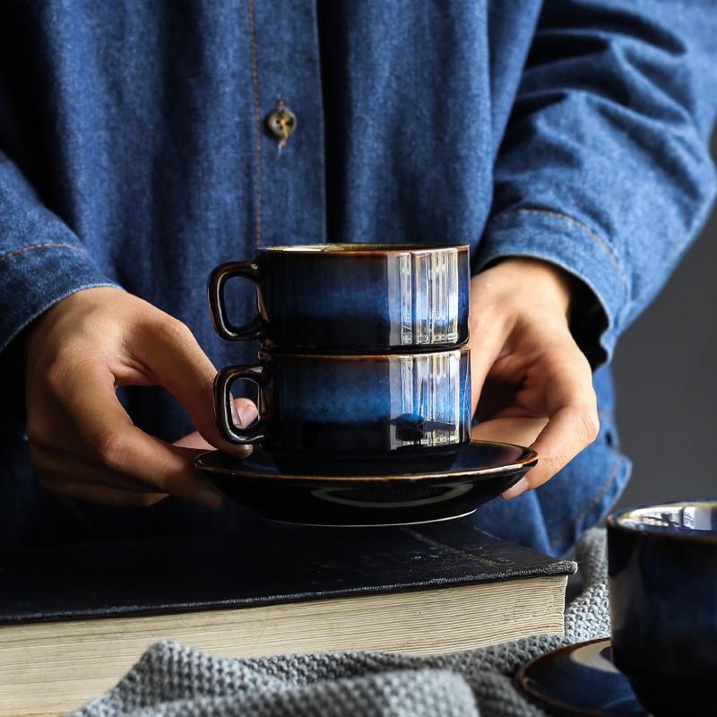 Cat Eye Blue Ceramic Mug | Skanto
