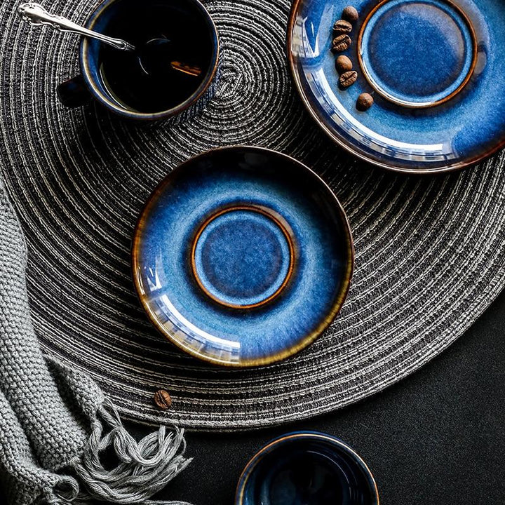 Cat Eye Blue Ceramic Mug | Skanto