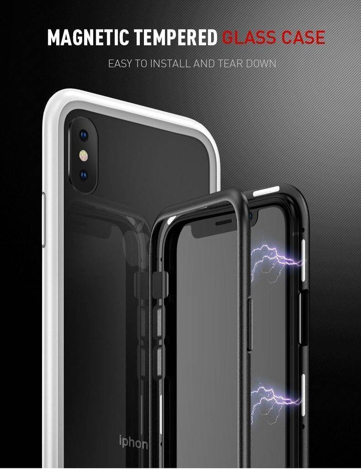 Skanto | 2019 Ny magnetisk absorpsjons glassdeksel for iPhone