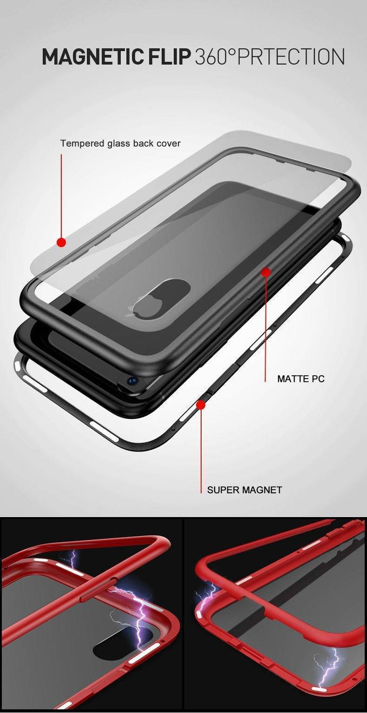 Skanto | 2019 Ny magnetisk absorpsjons glassdeksel for iPhone