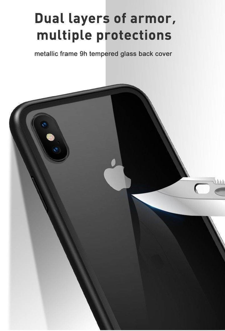 Skanto | 2019 Ny magnetisk absorpsjons glassdeksel for iPhone