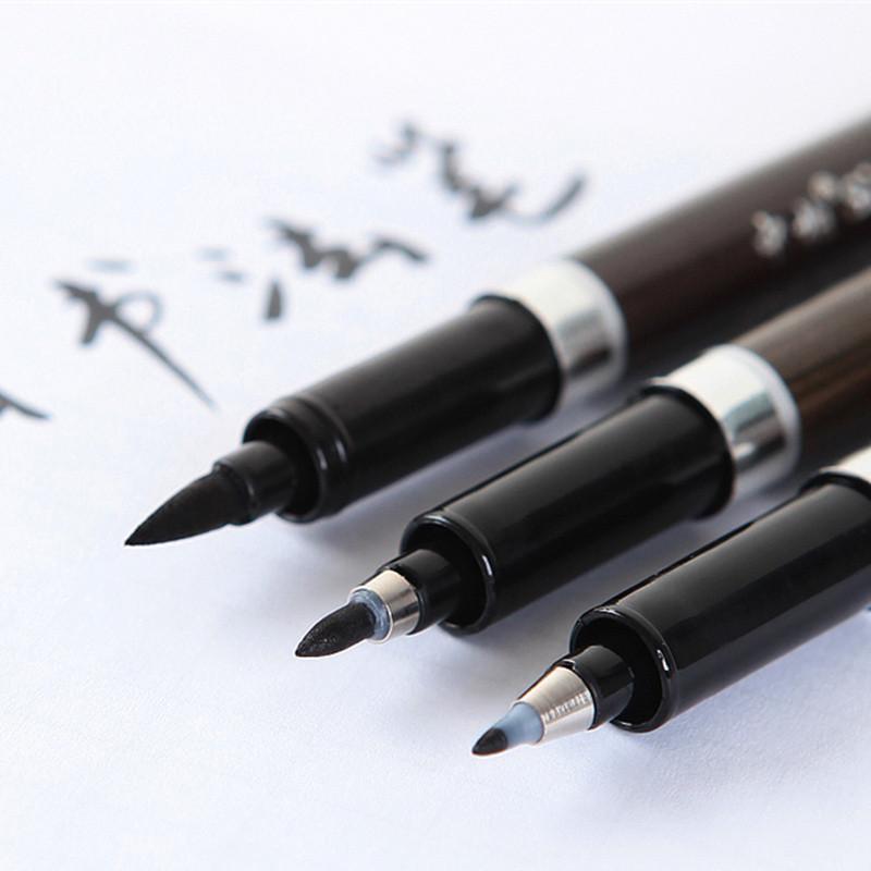 Kalligrafi Pensel Pens - 3 Stykker | Skanto