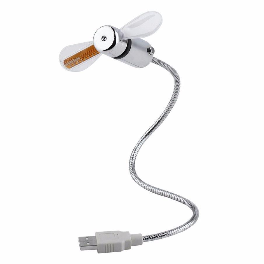 USB Mini Vifte med LED Tid | Skanto