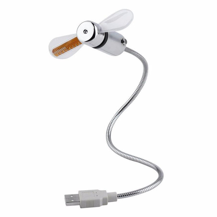 USB Mini Vifte med LED Tid | Skanto