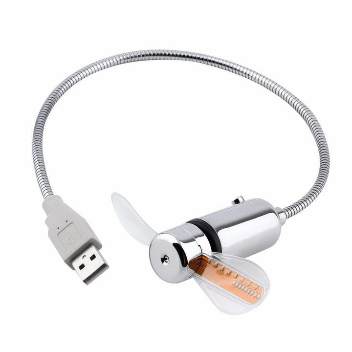 USB Mini Vifte med LED Tid | Skanto