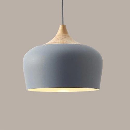Skanto | Pendellamper laget av metall og tre i delikate pastellfarger
