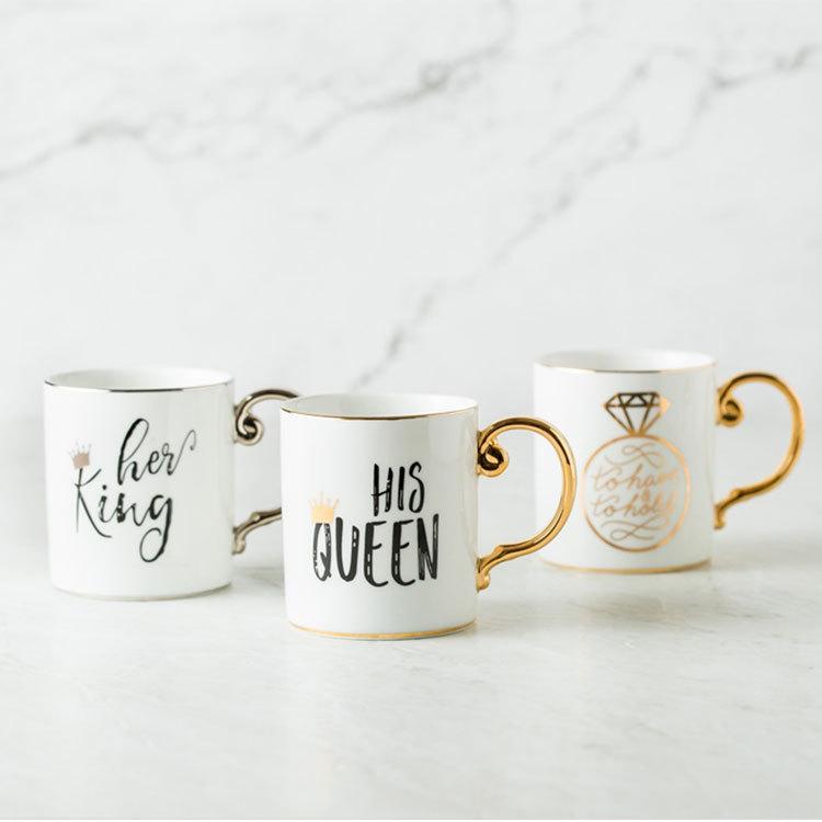 Luksus Kong & Dronning Kaffe Kopper | Skanto