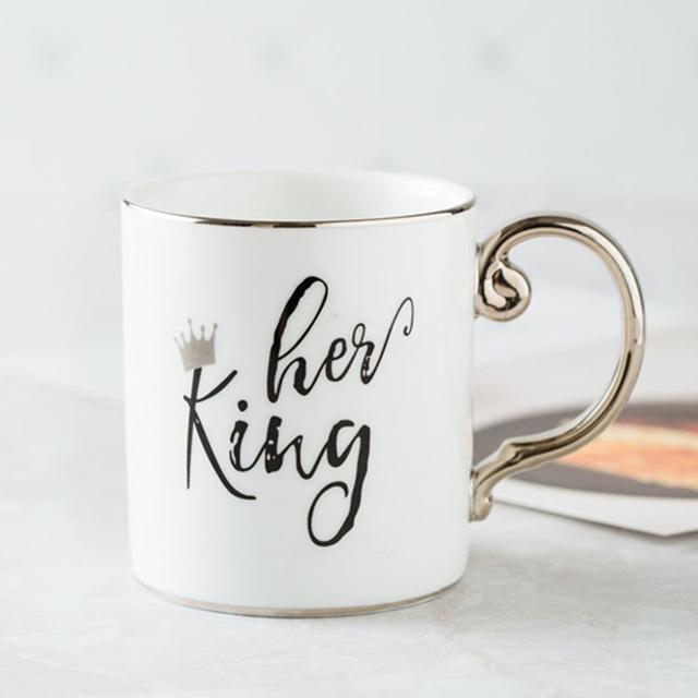Luksus Kong & Dronning Kaffe Kopper | Skanto