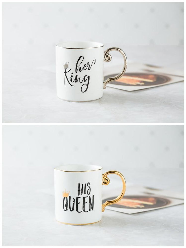 Luksus Kong & Dronning Kaffe Kopper | Skanto