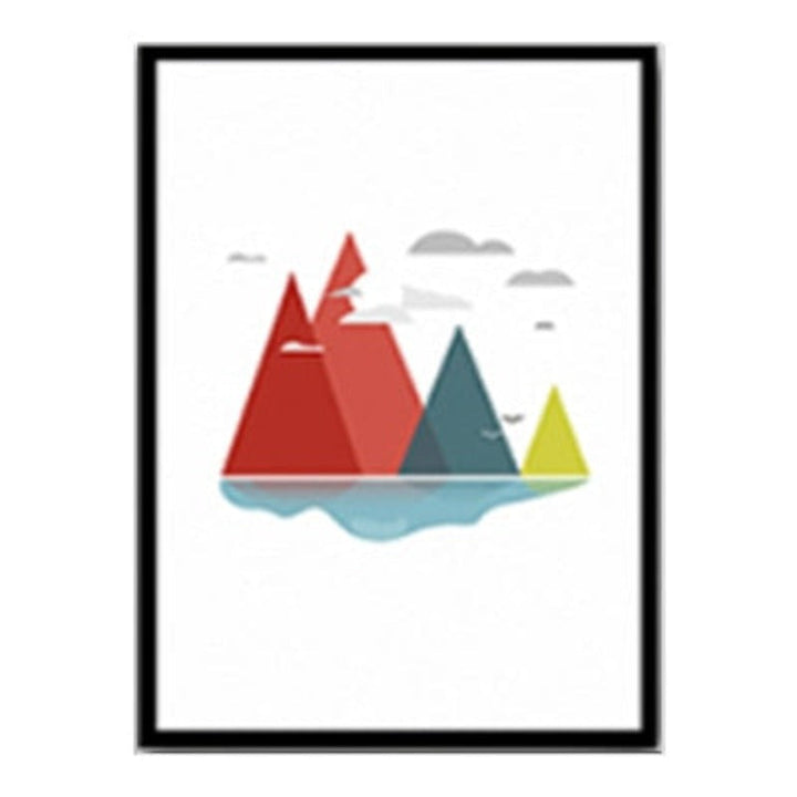 Moderne nordiske plakat – lerretbilde