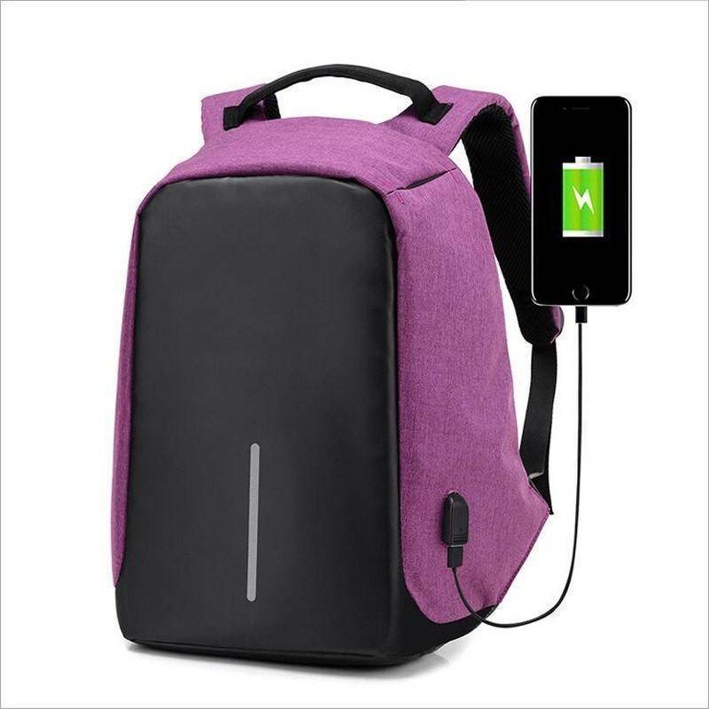 Skanto | Ryggsekk Casual Fashion Laptop Tyveri-resistent Notatbok Skoleveske med USB-port