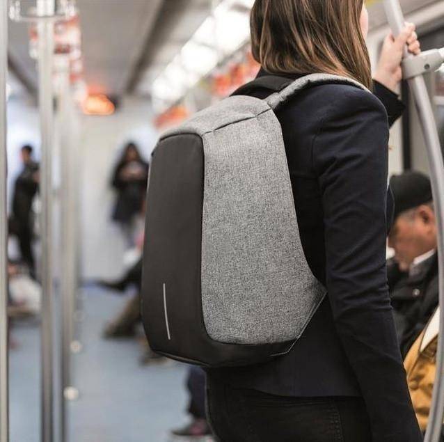 Skanto | Ryggsekk Casual Fashion Laptop Tyveri-resistent Notatbok Skoleveske med USB-port