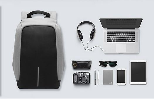 Skanto | Ryggsekk Casual Fashion Laptop Tyveri-resistent Notatbok Skoleveske med USB-port