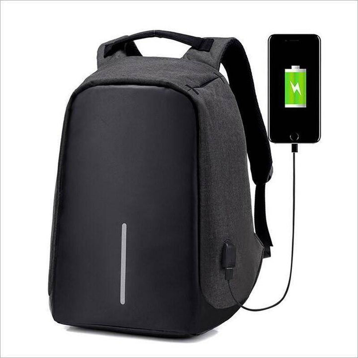 Skanto | Ryggsekk Casual Fashion Laptop Tyveri-resistent Notatbok Skoleveske med USB-port
