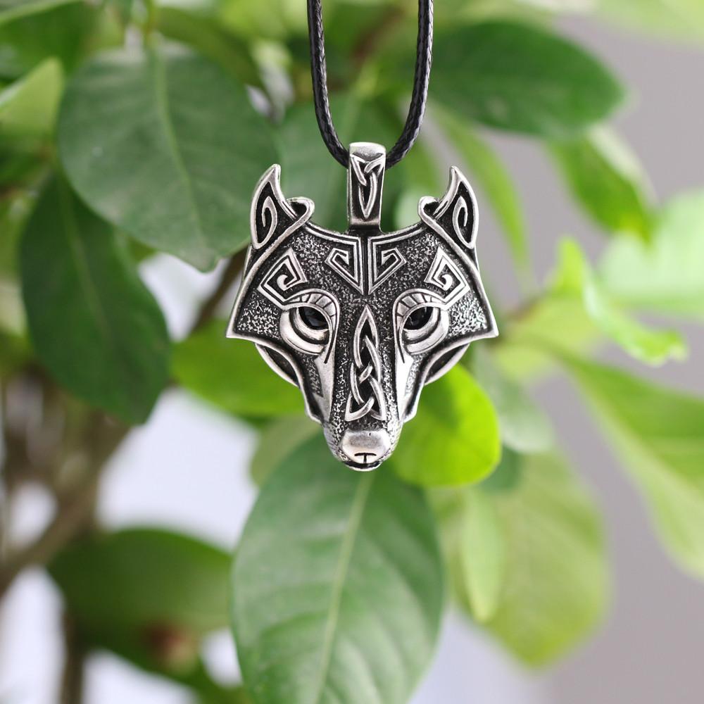 Norse Wolf Head Halskjede - Gratis Frakt! | Skanto