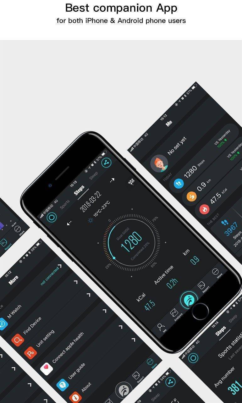 Skanto | Menns Smartklokke for Android - Vanntett