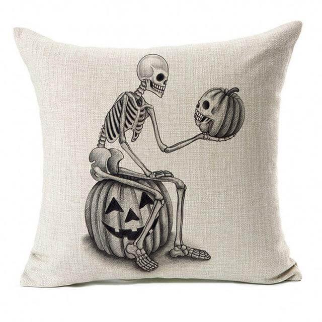 Skanto | Skelett Halloween Putetrekk