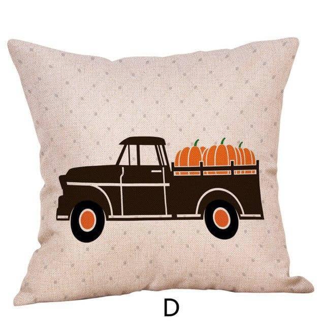 Skanto | Pumpkin Truck Halloween Høst putevar