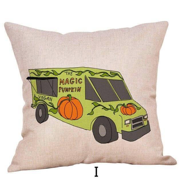Skanto | Pumpkin Truck Halloween Høst putevar