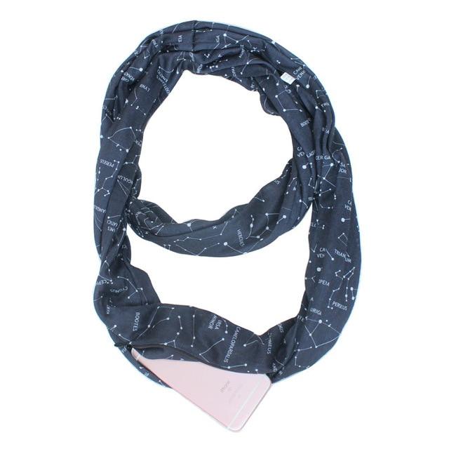 Multi-Way Infinity Skjerf med Lomme | Skanto