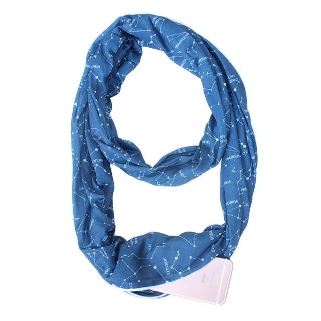 Multi-Way Infinity Skjerf med Lomme | Skanto