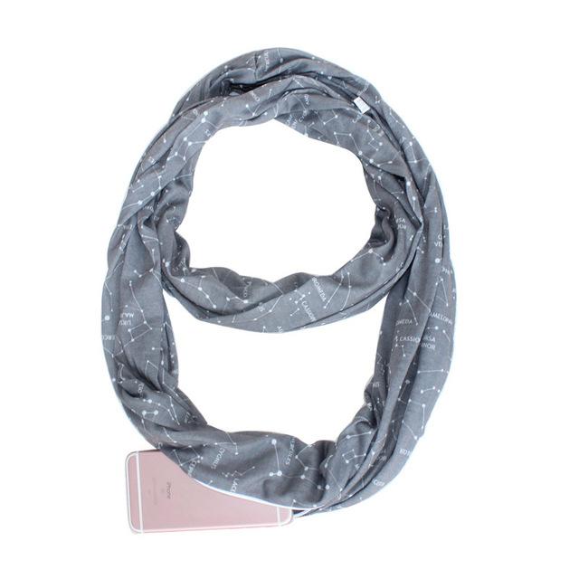 Multi-Way Infinity Skjerf med Lomme | Skanto