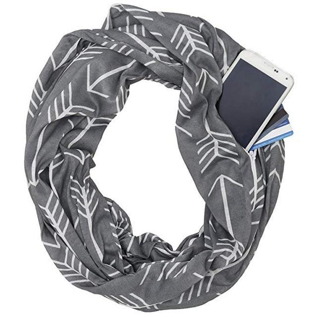 Multi-Way Infinity Skjerf med Lomme | Skanto