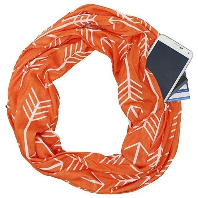 Multi-Way Infinity Skjerf med Lomme | Skanto