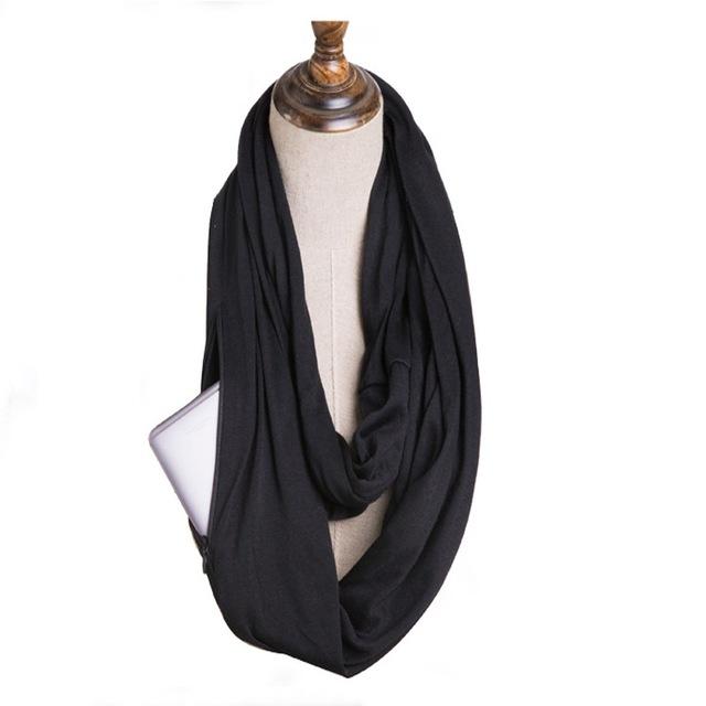 Multi-Way Infinity Skjerf med Lomme | Skanto