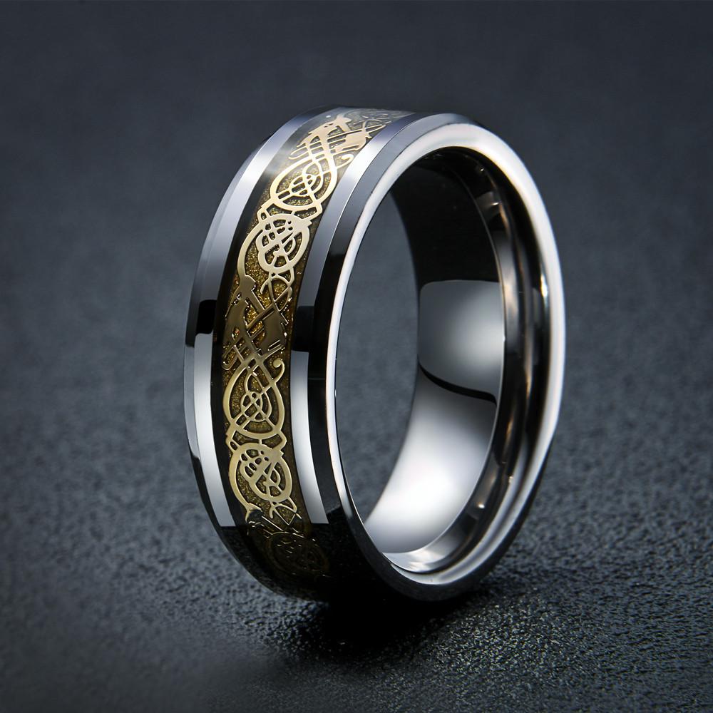 Dragon's Breath - Stål Viking Ring | Skanto