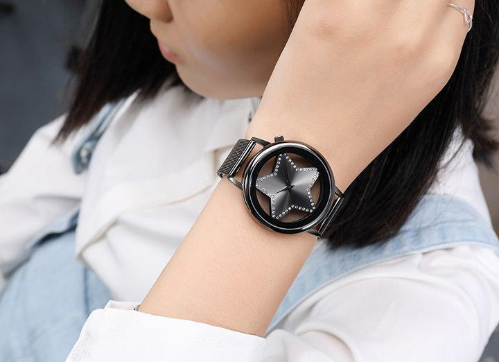 Skanto | Shining Star Glory Hollow Luksus Designer Dame Klokke