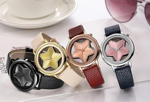 Skanto | Shining Star Glory Hollow Luksus Designer Dame Klokke
