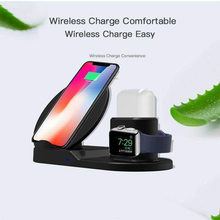 Skanto | Rask Lading Trådløs Lader For iPhone 3 I 1 Dock Stasjon For Apple Watch Serie 1 2 3 Airpods