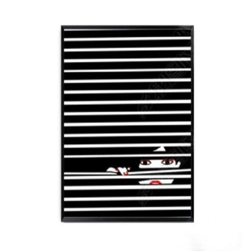 Fashion Kvinner Abstrakt Kyss Plakat Voyeur - Lerret Veggkunst Maleri