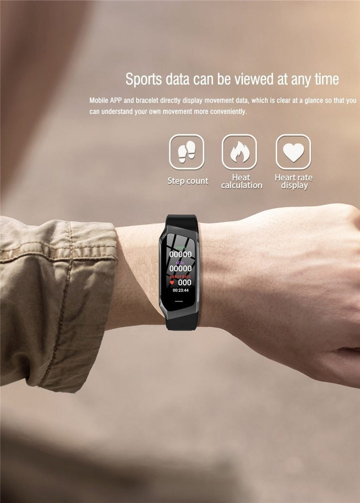 Skanto | Fitband Smartklok Vanntett Blodtrykk Oksygen Hjertefrekvens Monitor Sport Armbånd