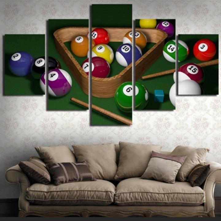 Billard & Ball - Lerret Veggkunst Maleri | Skanto
