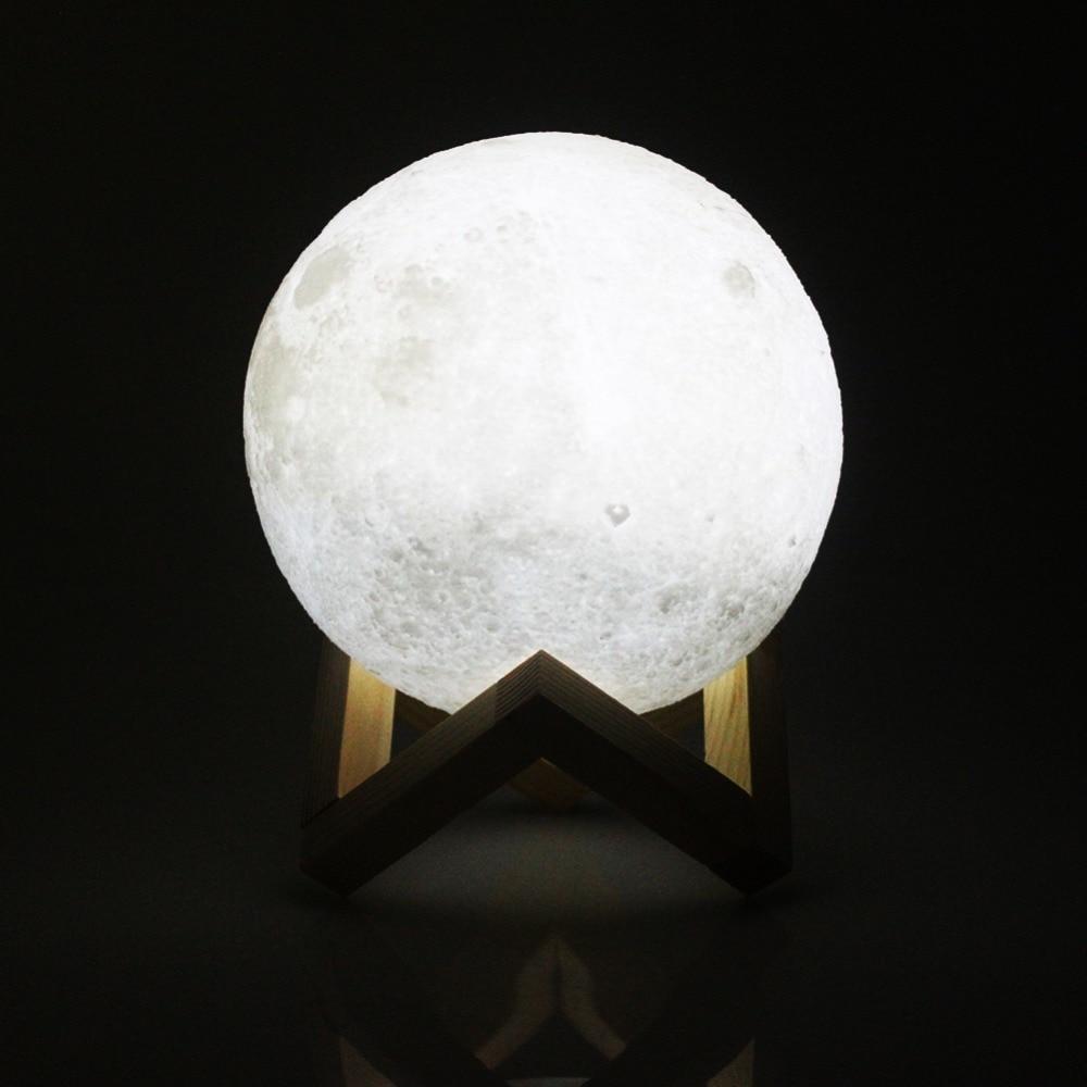 Skanto | Oppladbar Trådløs Dual Color Lunar Full Moon Natt LED Lampe
