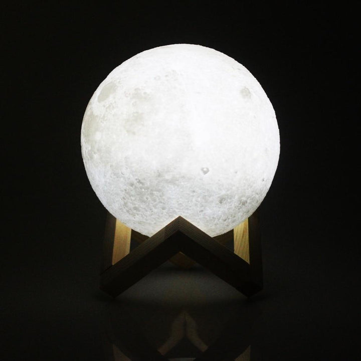 Skanto | Oppladbar Trådløs Dual Color Lunar Full Moon Natt LED Lampe