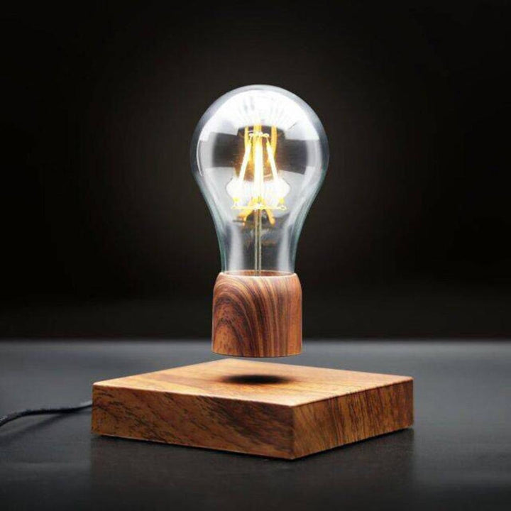 Skanto | Original magnetisk svevende skrivebordslampe med trebase
