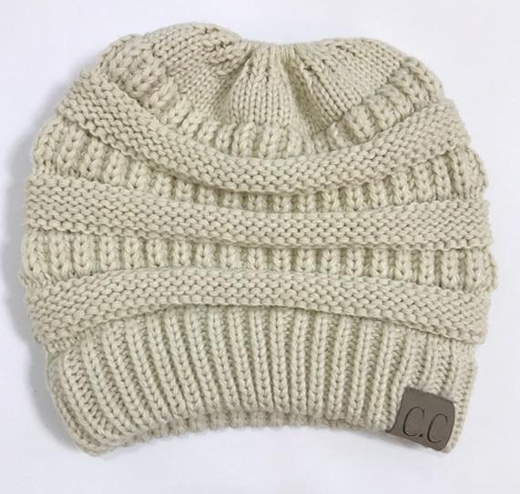 Soft Knit Ponytail Beanie Hat | Skanto