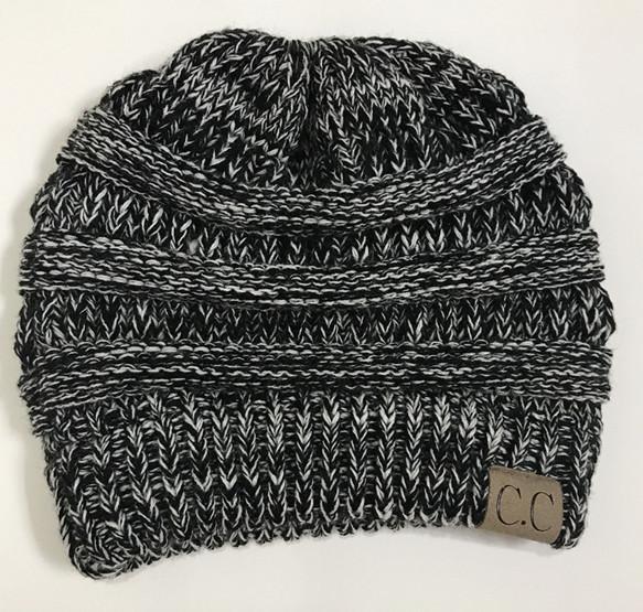 Soft Knit Ponytail Beanie Hat | Skanto