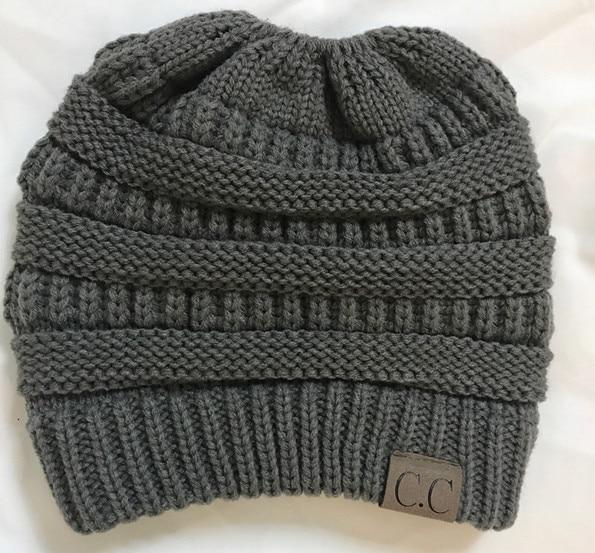 Soft Knit Ponytail Beanie Hat | Skanto
