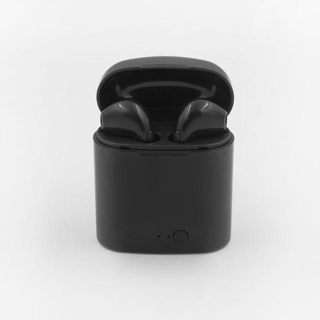Skanto | Trådløse hodetelefoner Bluetooth ørepropper Tvilling øretelefon med ladekasse for alle telefoner
