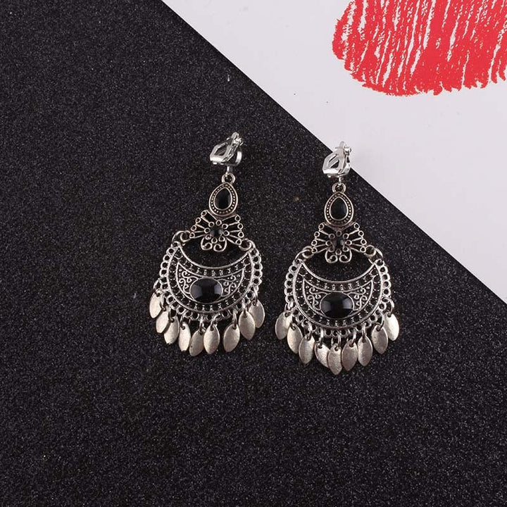 Skanto | 5 fargede dusk vintage clips øreringer uten piercing
