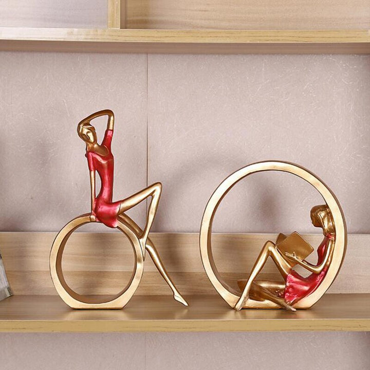 Kreative europeiske miniatyr moderne jentefigurer | Skanto